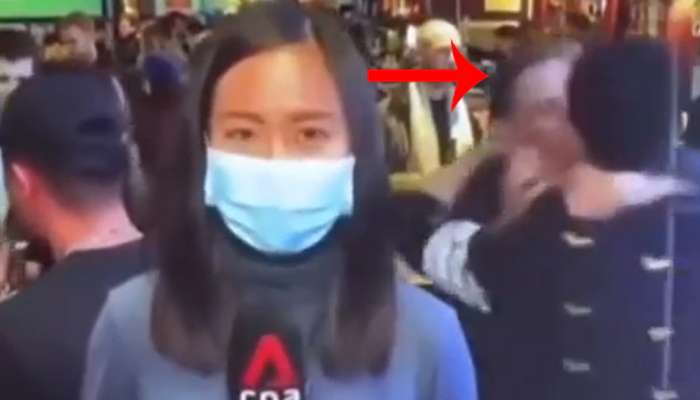 ચીનમાં મહિલા રિપોર્ટરની પાછળ ઉભેલા 2 યુવક કઈક એવું કરી રહ્યા હતા...Video વાયરલ થતા જ