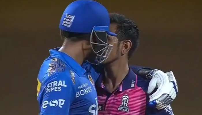 IPL 2022 MI vs RR: ચાલુ મેચમાં ચહેલ અને સૂર્યકુમાર વચ્ચે ક્રિએટ થયો આ સીન, સો. મીડિયામાં Video થયો વાયરલ