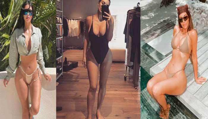 Sexy Photo Shoot Of Kim Kardashian: સ્વિમશૂટમાં ટોન ફિગર ફ્લોન્ટ કરીને કિમ કાર્ડાશિયને વધાર્યું તાપમાન Sexy Photo Shoot Of Kim Kardashian: સ્વિમશૂટમાં ટોન ફિગર ફ્લોન્ટ કરીને કિમ કાર્ડાશિયને વધાર્યું તાપમાન