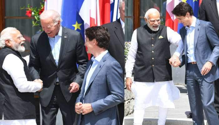 G7 summit: માત્ર 12 સેકન્ડમાં જુઓ મોદીનો પ્રભાવ, મહાસત્તાના મહારથી સામે ચાલીને મળ્યા