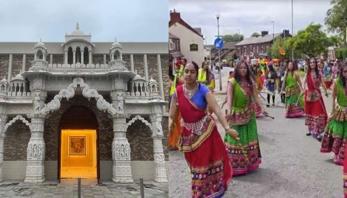 Swaminarayan Temple: UK માં ગુજરાતીઓનો વટ પાડ્યો! ભગવાન સ્વામિનારાયણની ભવ્ય નગરયાત્રા કાઢી