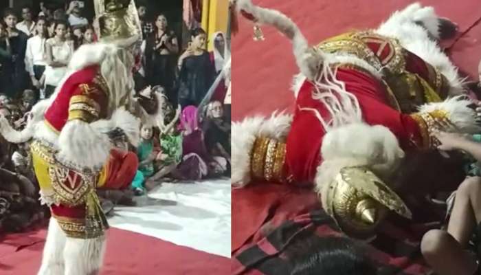 Viral Video: ગણેશજીની પૂજામાં હનુમાન બનીને ડાન્સ કરનારનું મોત, જુઓ અંતિમ પળનો વીડિયો