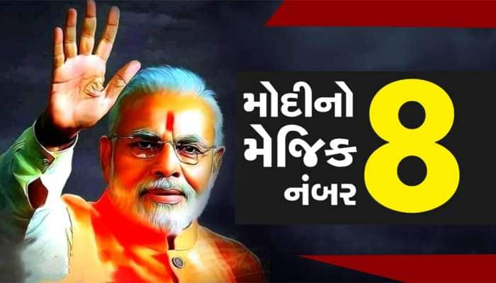 મોદીનો મેજિક નંબર-8! જાણો 8 નો અંક કઈ રીતે વધારે છે પ્રધાનમંત્રી મોદીનો મેજિક