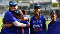 દુનિયાની સૌથી ફાસ્ટ બોલરની ખાસ પળો, Jhulan Goswami હરમનપ્રીતને ગળે લગાવી રડી પડી
