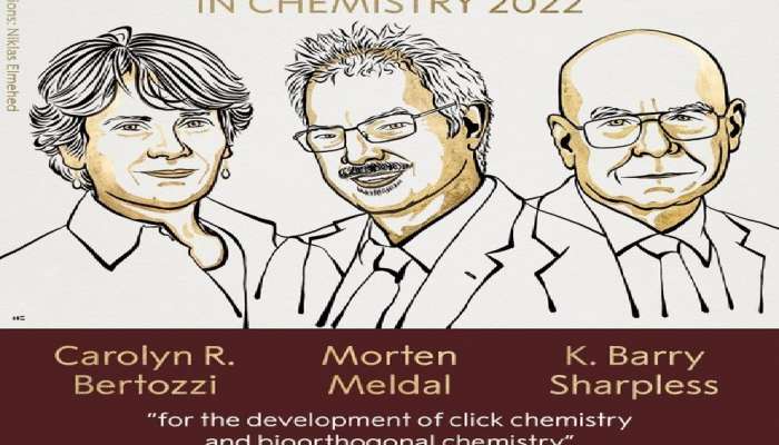 Nobel Prize 2022: આ ત્રણ વૈજ્ઞાનિકોને મળ્યો કેમેસિટ્રી માટેનો નોબેલ પુરસ્કાર