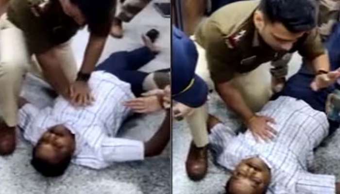 અમદાવાદ એરપોર્ટ પર સિનિયર સીટીઝન બેભાન થઇ ઢળી પડ્યાં, CISF જવાને બચાવ્યો જીવ