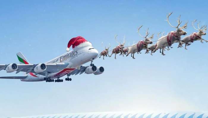 Merry Christmas: વિમાન લઇને આકાશમાં ઉડી ગયા હરણ! જુઓ ધમાકેદાર Video