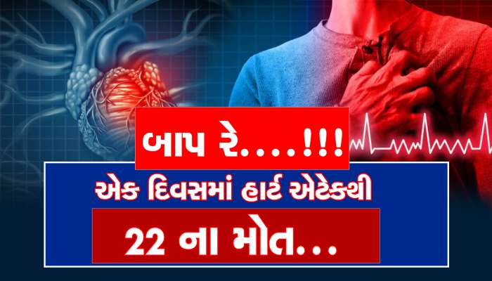 પ્રથમ વખત એક દિવસમાં હાર્ટ એટેકથી 22 ના મોત, ચાર દિવસમાં 56 લોકોએ જીવ ગુમાવ્યો