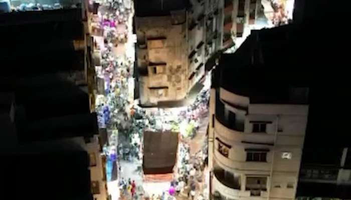 સુરતની ડબગર પતંગ બજારનો આકાશી નજારો, ખરીદી કરવા લોકોની ભીડ