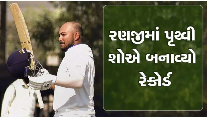 Prithvi Shaw: પૃથ્વી શોએ 379 રન ફટકારી રચ્યો ઈતિહાસ, તોડ્યો આ દિગ્ગજોનો રેકોર્ડ
