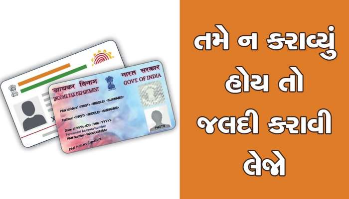 PAN-AADHAR LINKING: વહેલી તકે આ કામ કરી લો, નહીં તો પેટ ભરીને પસ્તાશો...