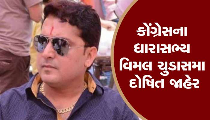 કોંગ્રેસના ધારાસભ્ય વિમલ ચુડાસમાને 6 માસની સજા, 2010 ના મારામારી કેસમાં કોર્ટે સજા સંભળાવી