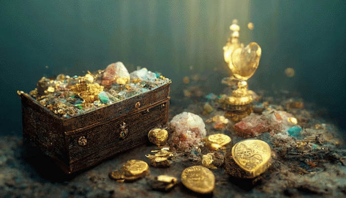 Gold treasure: સમુદ્રમાં ડૂબેલા જહાજમાંથી મળ્યો ખજાનો, હીરા-પન્નાની ચમક જોઈ દુનિયા હેરાન, જુઓ વીડિયો