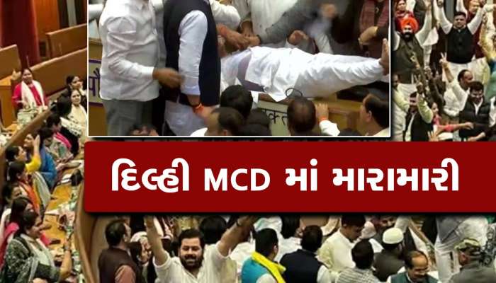 દિલ્હી MCD બની જંગનું મેદાન, ભાજપ-આપ આમને-સામને, કોર્પોરેટરોને લાતો મારી, જુઓ વીડિયો