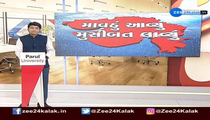 કાળઝાળ ગરમી વચ્ચે રાજ્યના અનેક જિલ્લાઓમાં બરફના કરા સાથે વરસ્યો ધોધમાર કમોસમી વરસાદ 
