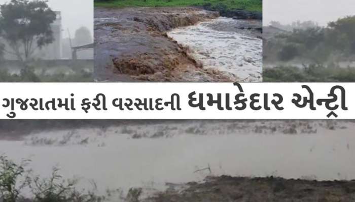 ગુજરાતના આ વિસ્તારોમાં કરા સાથે ધોધમાર વરસાદ; ભર ઉનાળે ચોમાસા જેવો માહોલ સર્જાયો