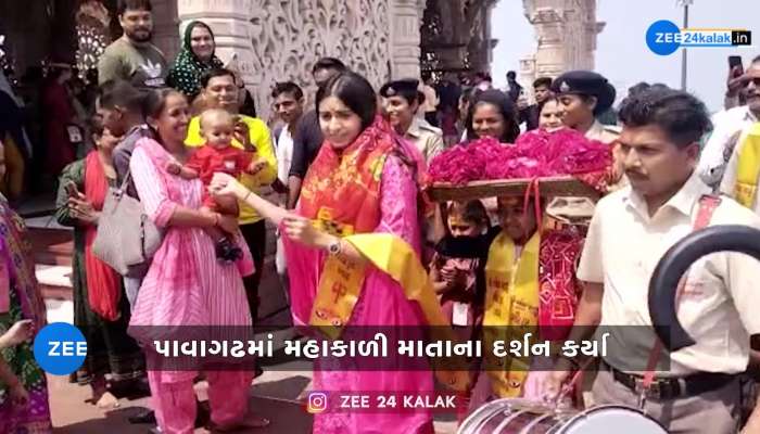 કિંજલ દવે સગાઈ તૂટ્યાં બાદ પહેલીવાર જાહેરમાં દેખાઈ, કર્યા મહાકાળી માતાજીના દર્શન