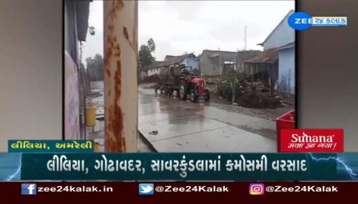 અમરેલીમાં કમોસમી વરસાદ 