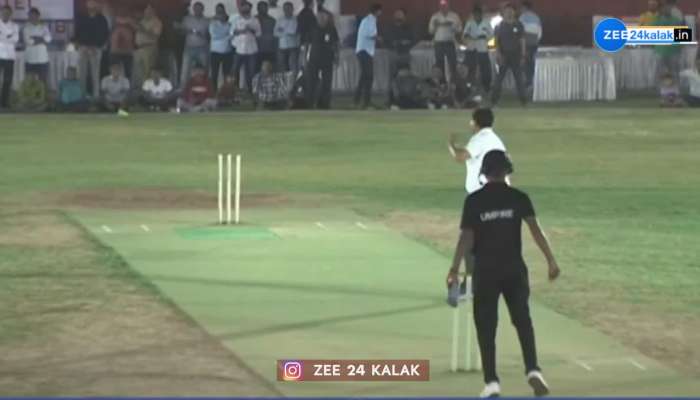 MLA Cricket League: ઓપનિંગ કરવા ઉતરેલા CM ભૂપેન્દ્ર પટેલને હાર્દિકે ચોથા જ બોલે કર્યા કેચ આઉટ