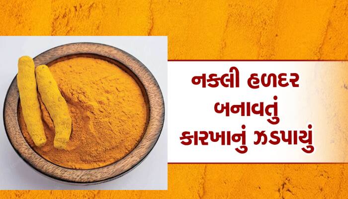 આંતરડાને ચીરી નાંખે એવી વસ્તુમાંથી હળદર બનતી, નડિયાદમાંથી ઝડપાયું મોટું રેકેટ 