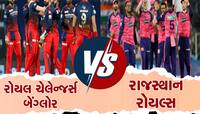 આજે બેંગલુરુમાં RR અને RCB વચ્ચે ટક્કર, જાણો પિચ રિપોર્ટ અને સંભવિત પ્લેઈંગ-11