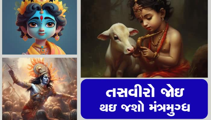 AI એ બનાવ્યો ભગવાન શ્રી કૃષ્ણનો ફોટો, બાળ લીલાથી મહાભારત સુધીનું જોવા મળ્યું સ્વરૂપ