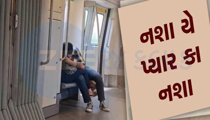 Viral Video: દિલ્હી મેટ્રોમાંથી ફરી સામે આવ્યો રોમાન્સનો વીડિયો, Kiss કરતું જોવા મળ્યું કપલ!