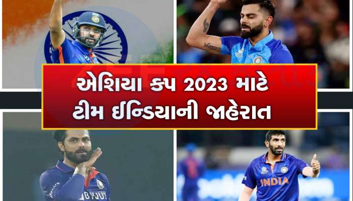 Asia Cup 2023: એશિયા કપ માટે ટીમ ઈન્ડિયાની જાહેરાત, આ ખેલાડીની સરપ્રાઈઝ એન્ટ્રી, જાણો કોને ન મળ્યું સ્થાન