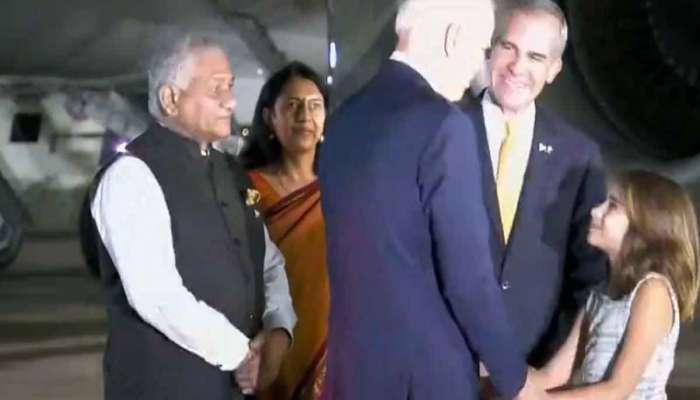 WATCH: અમેરિકન રાષ્ટ્રપતિનું એરપોર્ટ પર સ્વાગત કરવા પહોંચેલી આ બાળકી કોણ છે? જેની સાથે વાતચીત કરતાં જોવા મળ્યા બાઇડેન