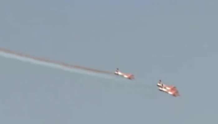 ભારતીય વાયુ સેનાએ જેટ વિમાનથી આકાશમાં તિરંગો બનાવ્યો, MPના ભોપાલમાં એર શૉનું આયોજન