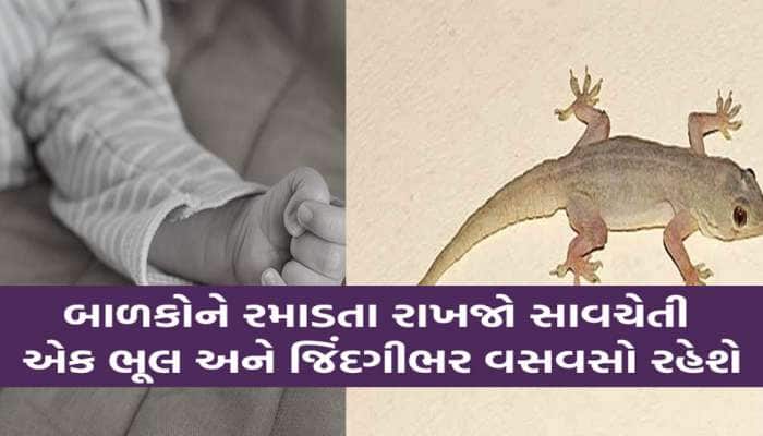અજીબોગરીબ કિસ્સો; સાત મહિનાની બાળકી રમતા રમતા ગરોળી ચબાઈ ગઈ, માતાને ખબર પડતાં જ...