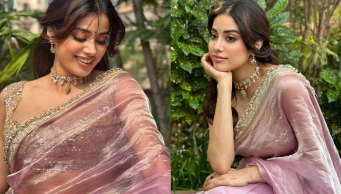 Janhvi Kapoor: સાડીમાં દેખાઈ રહી છે શ્રી દેવીની લાડલી, તસવીરો જોઈ ચાહકો ફિદા