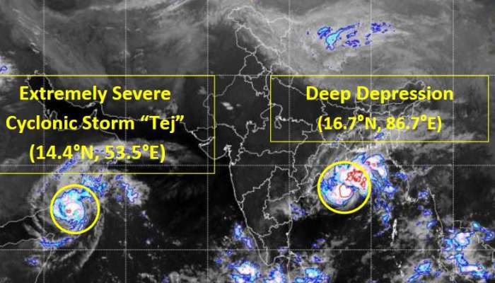 એક નહીં 2 વાવાઝોડાનું જોખમ, વિનાશકારી બન્યું 'તેજ', હામૂન પણ મચાવી શકે છે તબાહી