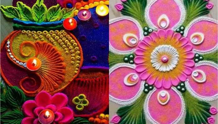 Diwali Rangoli: આ દિવાળી પર ઘરે બનાવો સિંપલ અને સુંદર રંગોળી, જુઓ લેટેસ્ટ ડિઝાઇન