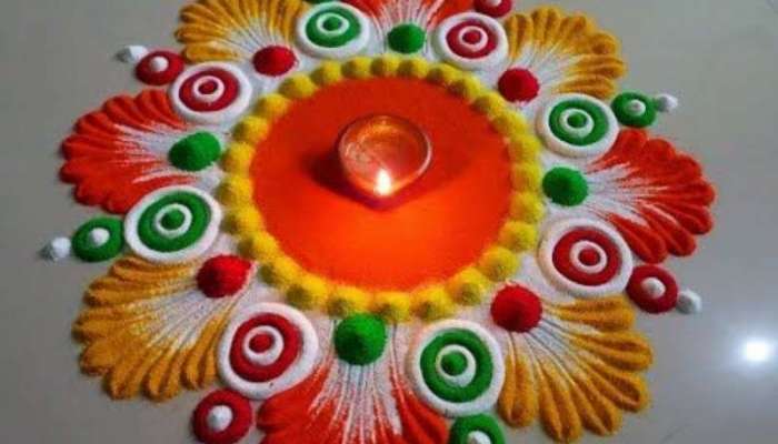 Diwali પર ટ્રાય કરો આ ડિઝાઇનવાળી રંગોળી, ઘરની સુંદરતામાં લાગી જશે ચાર ચાંદ