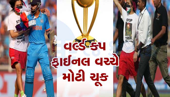 અધવચ્ચે રોકી દેવાઈ વર્લ્ડ કપની ફાઈનલ, ગ્રાઉન્ડ પર દોડી આવ્યો એક શખ્સ 