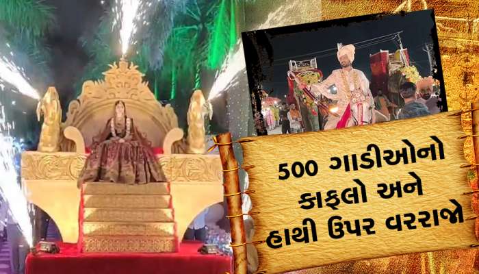 500 ગાડીઓનો કાફલો અને હાથી ઉપર આવી શાહી જાન, દ્વારકાના લગ્ન જોઇને આંખો દંગ રહી જશે