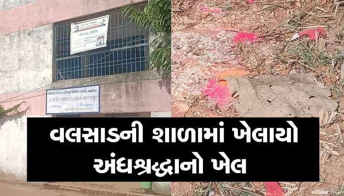 વલસાડનો ચોંકાવનારો કિસ્સો : રસોઈયાએ શાળામાં કરી તાંત્રિક વિધી, 12 મરઘા અને 1 બકરાની બલી પણ ચઢાવી