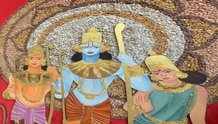 રામનો અયોધ્યા પરત ફરવાના પ્રસંગને મ્યૂરલ આર્ટમાં કંડાર્યો, 39 વિદ્યાર્થીઓની 2 દિવસ અથાગ પરિશ્રમ 