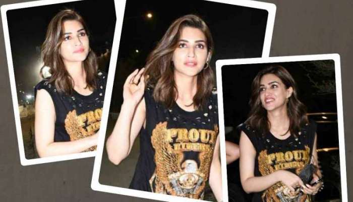 Kriti Sanon Photos: કૃતિ સેનન ટી-શર્ટ એ તો ભારે કરી, સોશિયલ મીડિયા પર ફરતા થયા ફોટા