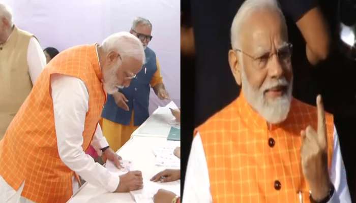 PM મોદીએ અમદાવાદની શાળામાં કર્યું મતદાન, ગુજરાતની જનતાને આપ્યો ખાસ સંદેશ