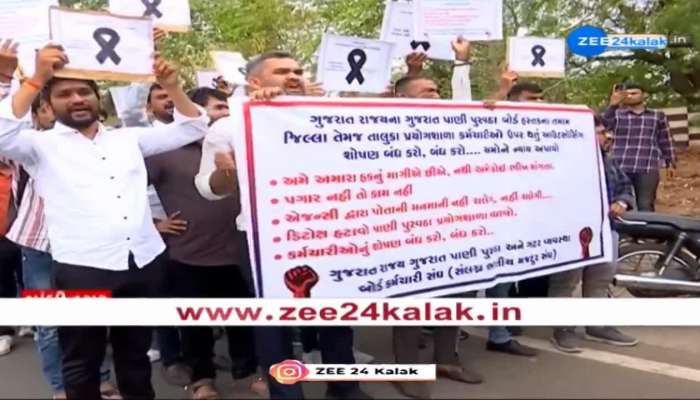 ગુજરાત જલસેવા અને તાલીમ સંસ્થા પર કર્મચારીઓનો વિરોધ, એજન્સી શોષણ કરતી હોવાનો દાવો 