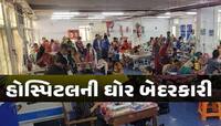 જુઓ તો ખરા સૌરાષ્ટ્રની સૌથી મોટી હોસ્પિટલની લાલિયાવાડી! માંસ ખાતા નજરે પડ્યું શ્વાન