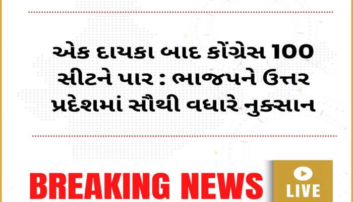 ગુજરાતના ચૂંટણી પરિણામો જોઈ ભલભલાના શ્વાસ અદ્ધર થયા, કોંગ્રેસ અહી ફાવી ગયું