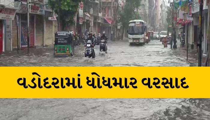 વડોદરાવાસી માટે ફરી ચિંતાનો વિષય, વિશ્વામિત્રી નદીની સપાટી ફરી વધી, ધોધમાર વરસાદ શરૂ 