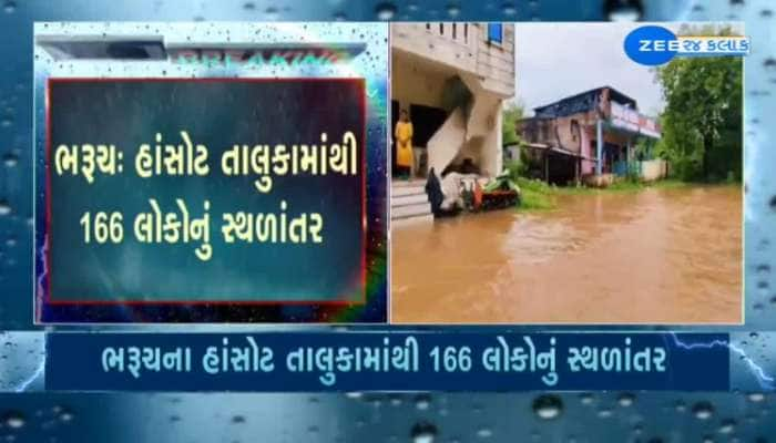 ભરુચ હાંસોટ તાલુકામાંથી 166 લોકોનું સ્થળાંતર, આસરમાં ગામમાંથી 52 લોકોનું સ્થળાંતર...