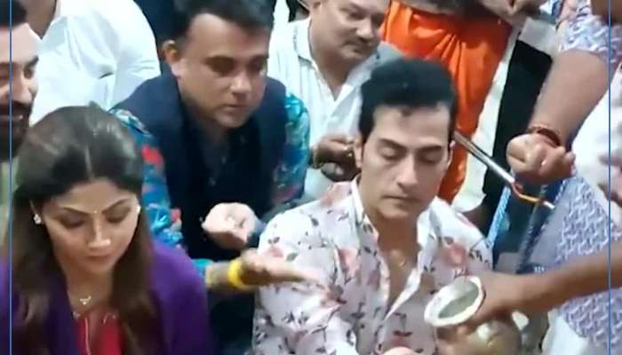 શિવભક્તિમાં લીન્ન શિલ્પા શેટ્ટી, ઉજ્જૈનના મહાકાલ મંદિરમાં વિધિવત રીતે કરી શિવની પૂજા