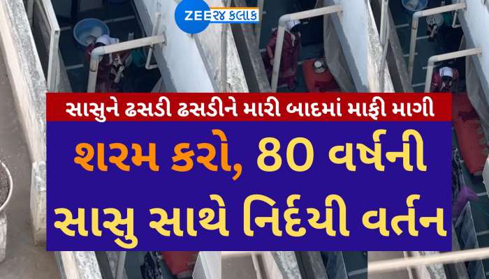 વહુ એ વગોવ્યા મોટા ખોરડા! કળિયુગી વહુએ સાસુમાને ઢસડી ઢસડીને માર મારતો Live Video વાયરલ