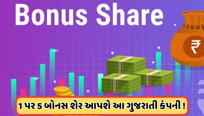 1 શેર પર 5 મફત શેર આપી રહી છે આ ગુજરાતી કંપની, રેકોર્ડ ડેટ 20 ફેબ્રુઆરી પહેલા, જાણો