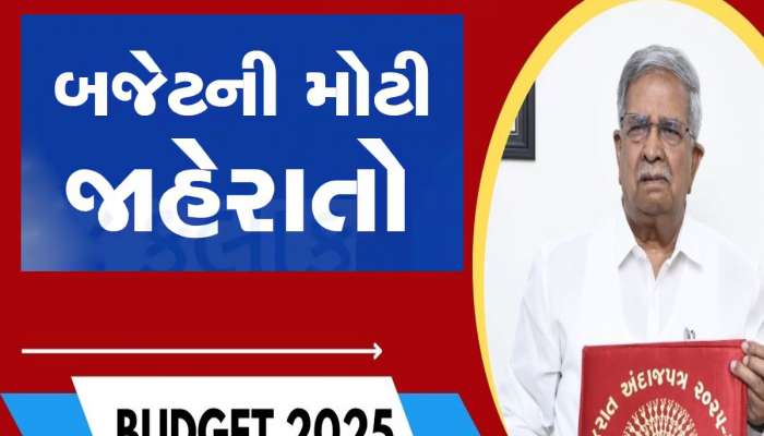 Gujarat Budget 2025 : ગુજરાતની જનતા ખુશ થઈ જાય તેવી બજેટની 10 મોટી જાહેરાત